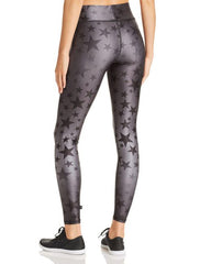 Terez Women's Steel Star Print Leggings Gray XL